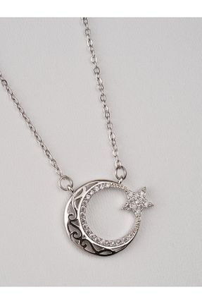 گردنبند استیل ( فولاد ) طوسی زنانه استیل (فولاد) STAİNLES - کد 872483571