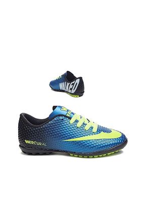 کفش فوتبال چمن مصنوعی آبی بچه گانه پلاستیک Walked - کد 872536666