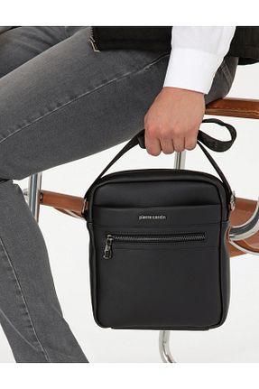 کیف دوشی قهوه ای مردانه چرم مصنوعی Pierre Cardin - کد 872484466