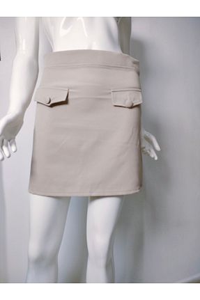 دامن بژ زنانه ساده Ans - کد 872509805