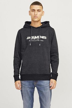 سوئیشرت مشکی مردانه چاپی Jack & Jones - کد 864827413