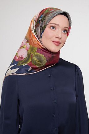 روسری سرمه ای پلی استر Levidor - کد 872507837