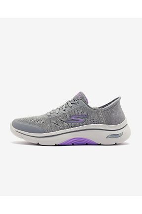 کفش پیاده روی طوسی زنانه پارچه ای Skechers - کد 870872768
