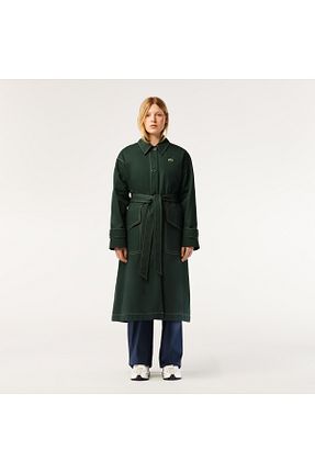 ترنچکت سبز زنانه بدون آستر Lacoste - کد 838637888