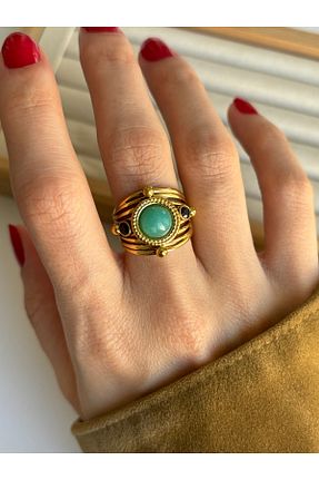 انگشتر استیل (فولاد) متالیک زنانه استیل (فولاد) ringbox - کد 872544018