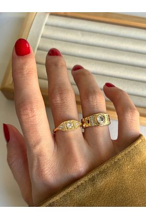 انگشتر جواهر متالیک زنانه زیرکن ringbox - کد 872548542