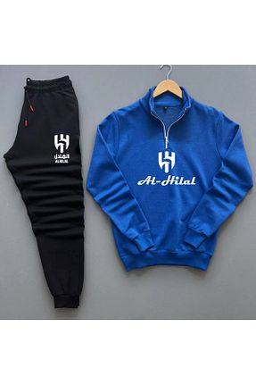 ست بالاتنه و پائین تنه آبی زنانه بافتنی Pisa Art - کد 872551027