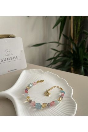 دستبند جواهر رنگی زنانه سنگ طبیعی Sunshe Atelier - کد 872576132
