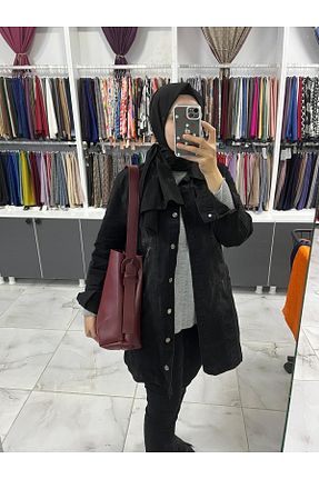 کیف دوشی زرشکی زنانه چرم مصنوعی SUNİ DERİ - کد 872568954