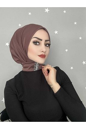 کلاه شنای حجاب قهوه ای زنانه OykumBone - کد 872559708