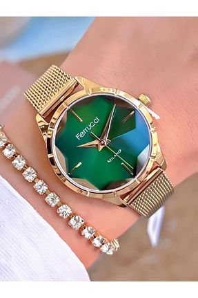 ساعت مچی زرد زنانه 31-35 میلی متر Ferrucci - کد 872753512
