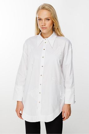 تونیک سفید زنانه بافتنی Ghisa - کد 872896193