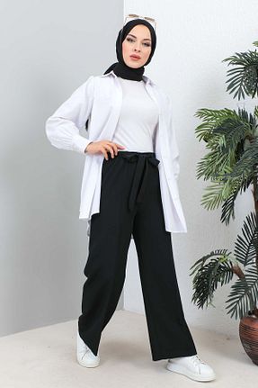 شلوار حجاب مشکی زنانه پنبه پلی استر İmajButik - کد 776479914
