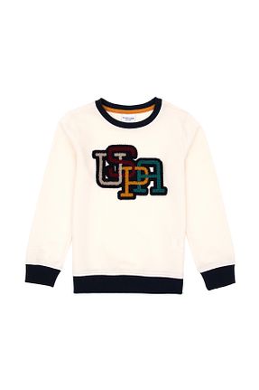 سوئیشرت بژ بچه گانه ساده U.S. Polo Assn. - کد 872917182