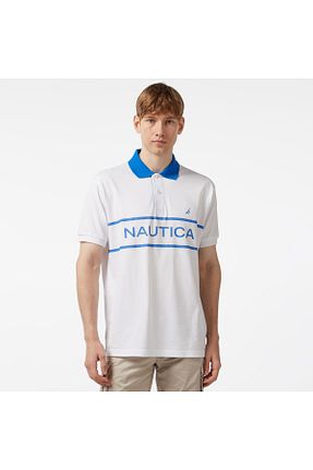 پولوشرت سفید مردانه %100 پنبه Nautica - کد 835858708