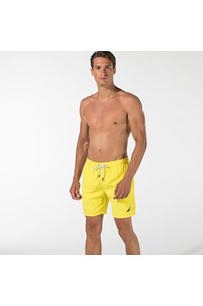 شلوارک ساحلی زرد مردانه پلی استر Nautica - کد 680118368