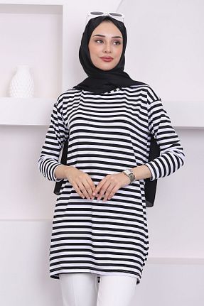 تونیک حجاب مشکی زنانه مخلوط پلی استر İmajButik - کد 852569595