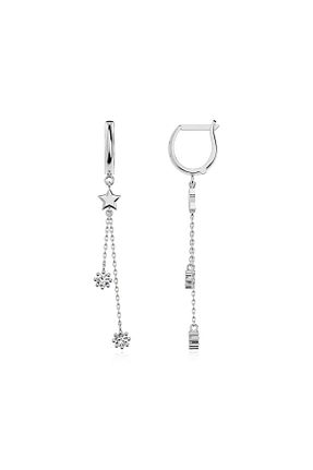 گوشواره نقره زنانه 925 عیار Indigo Takı - کد 810035705