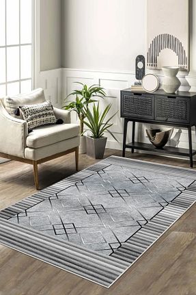 فرش طوسی زیره ضد لغزش Halise Home - کد 872922812