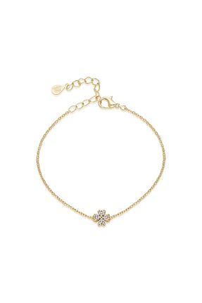 دستبند نقره طلائی زنانه 925 عیار Ninova Silver - کد 872926885