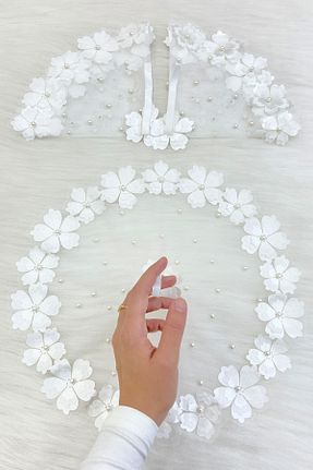 عقد و عروسی و حنابندان سفید ZEYMERADE - کد 872926954