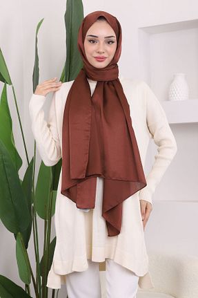 تونیک حجاب بژ زنانه مخلوط پلی استر İmajButik - کد 865494540