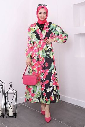 لباس حجاب مشکی زنانه رگولار İmajButik - کد 833037395