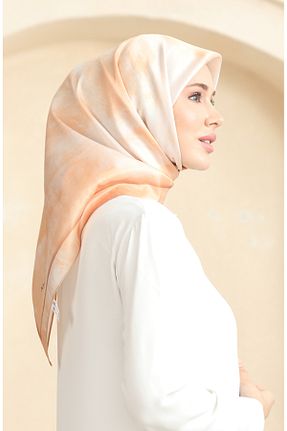 روسری طلائی 90 x 90 sefamerve - کد 872944007