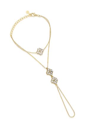 دستبند نقره طلائی زنانه 925 عیار Ninova Silver - کد 872939999