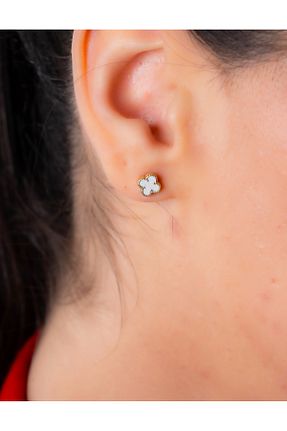 گوشواره طلا رنگی زنانه 8 عیار YCL - کد 872963032