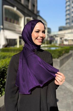 شال بنفش زنانه پلی استر Aker - کد 839409965