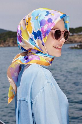روسری رنگی İpek Tivil Belli - کد 872964487
