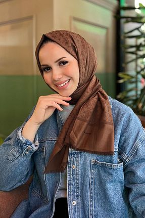 شال قهوه ای زنانه پلی استر Pierre Cardin - کد 812229184