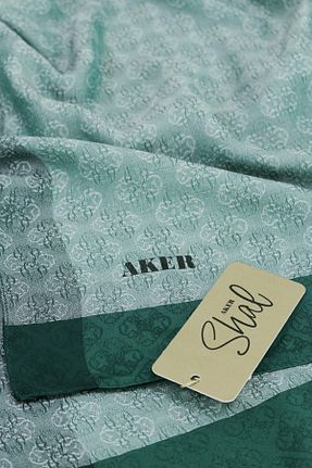 شال سبز زنانه پلی استر Aker - کد 872959662