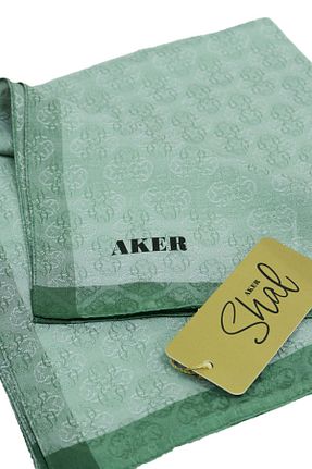 روسری سبز پنبه ای Aker - کد 872954507