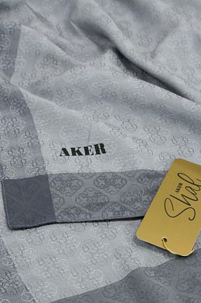 شال طوسی زنانه پلی استر Aker - کد 872959451