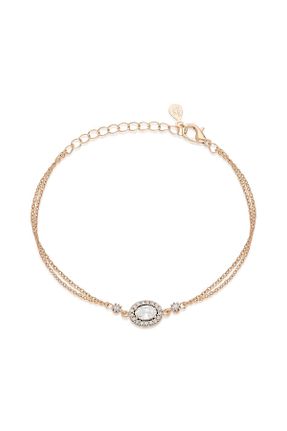 دستبند نقره صورتی زنانه 925 عیار Ninova Silver - کد 872978369