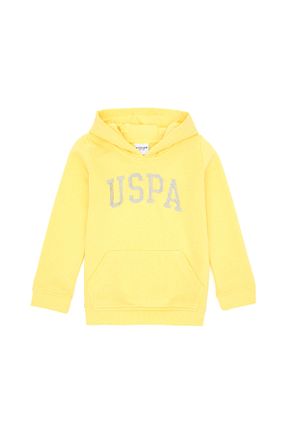 سوئیشرت زرد بچه گانه ساده U.S. Polo Assn. - کد 872975171