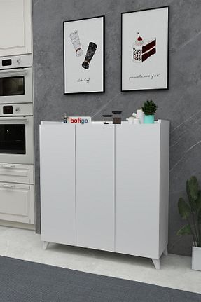 کابینت چند منظوره سفید Suntalam Bofigo - کد 218051313