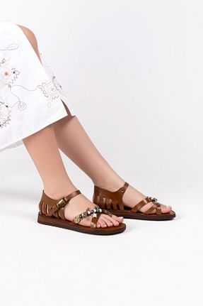 صندل رنگی زنانه پاشنه تخت İNNA - کد 872994284