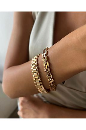 دستبند استیل (فولاد) فیروزه ای زنانه استیل ضد زنگ İNN JEWELLERY - کد 873001811