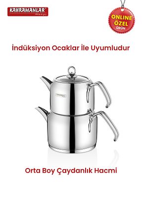 کتری طلائی استیل (فولاد) Kahramanlar - کد 778822279