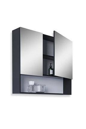 قفسه حمام طوسی MDF TETA HOME - کد 412004868