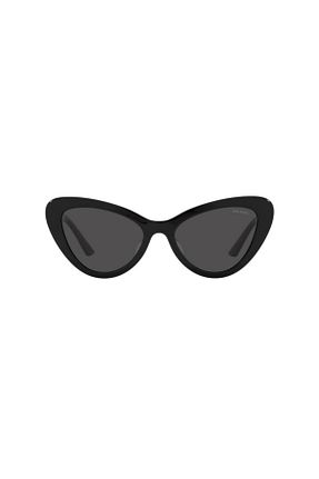 عینک آفتابی مشکی زنانه UV400 Prada - کد 873026896