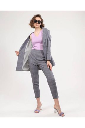کت طوسی زنانه رگولار OUZ Fashion - کد 873017347