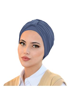 روسری آبی پنبه پلی استر Sufirit - کد 873024769