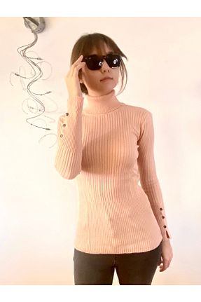 پلیور بژ زنانه ساده SİMORE - کد 872731699