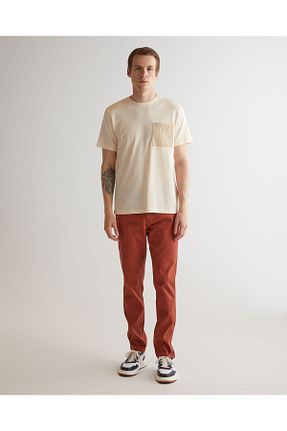 شلوار قهوه ای مردانه پارچه Gant - کد 836049916