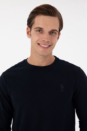 سوئیشرت سرمه ای مردانه ساده U.S. Polo Assn. - کد 873063657
