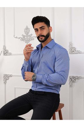 پیراهن متالیک مردانه اسلیم فیت AKSAHİN COLLECTİON - کد 862497024